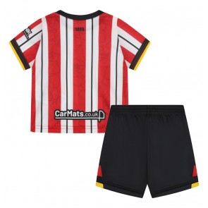 Billiga Sheffield United Hemmatröja Barn 2024-25 Kortärmad (+ Korta byxor)